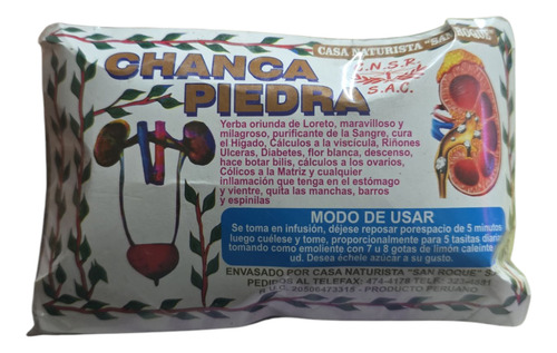 Infusión Chancapiedra Rompe Cálculos 40gr
