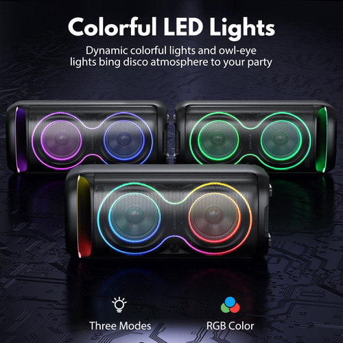 Jyx Caixa De Som Amplificada Bluetooth Com Rgb E Remoto