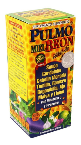 3 Pulmobron Miel Jarabe Para La Tos  Vitamina C 100%natural 