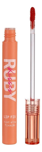 Lip Fix Ruby Kisses 2ml - Lip Tint Alta Fixação Matte Cor 01 Bold Orange