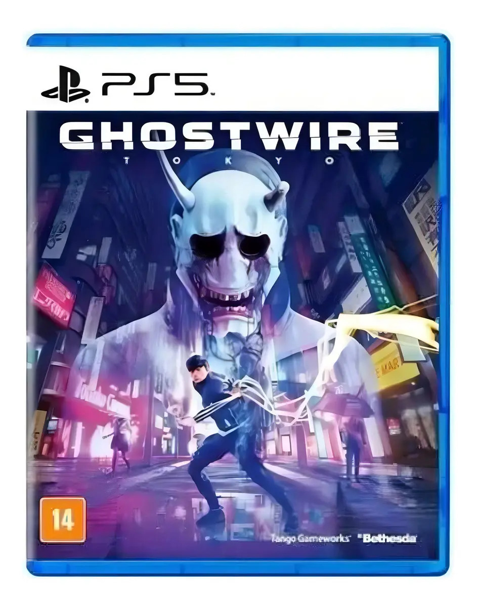 Ghostwire Tokyo Standard Edition PS5 Jogo Físico Ação Bethesda