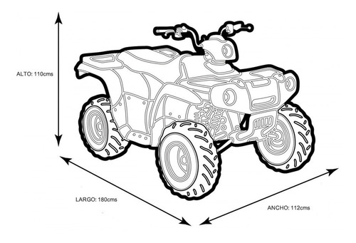 Funda Protectora Cuatrimoto Atv Cover Grande Anti Elementos