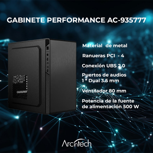 Arcintech Pc Gamer Intel Core I5 12400 12va 8gb 240gb Wifi