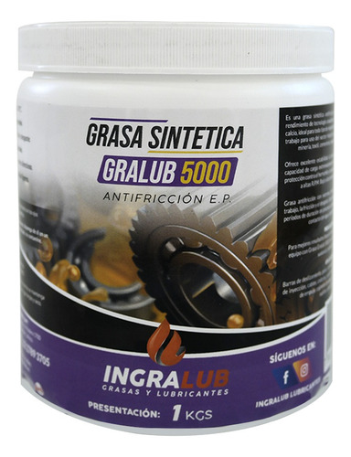 Grasa De Alta Temperatura 1 Kgs Ingralub Multipropósito