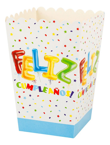 Cajitas Pochocleras Cotillón Feliz Cumpleaños Pack X 10