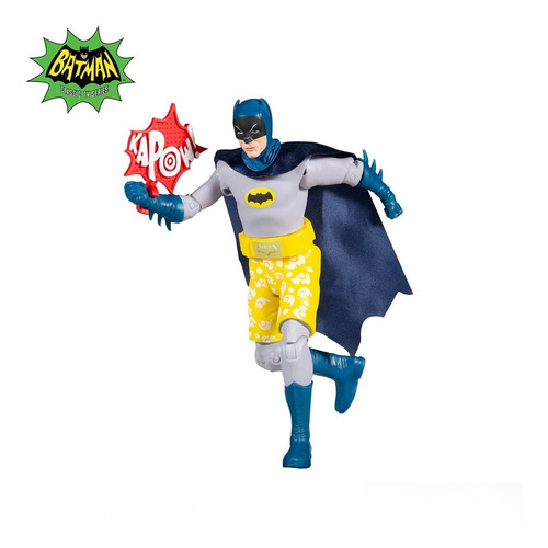 Adam West Batman Swim Shorts 1966 Mcfarlane Dc Comics (Usado)