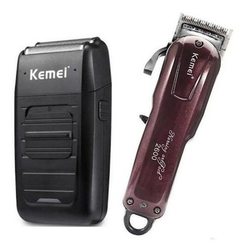 Maquina Simil Wahl Magic Clip Cordless + Afeitadora Kemei