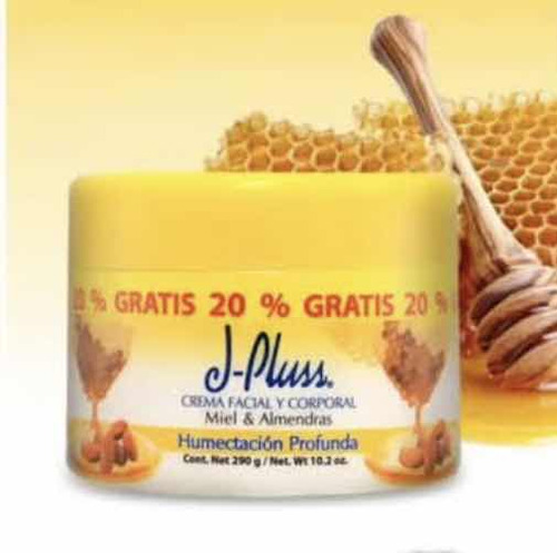 Crema Facial Corporal Hidratante Refrescante Miel Y Almendra