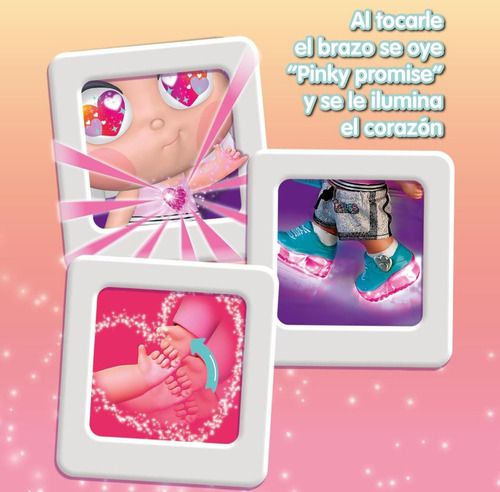 Muñeca Trotties Emma Luces Mágicas Magic World Adventure