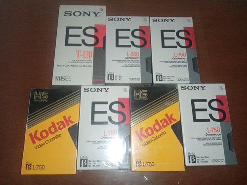 Lote De Video Cassetes - Para Grabar Virgenes - Sony Kodak