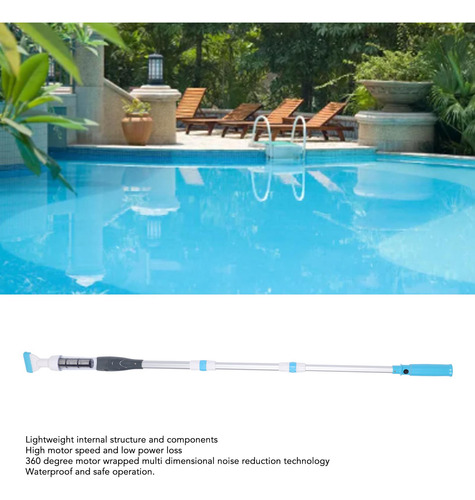 Aspirador Portátil Inalámbrico Ligero Para Piscinas