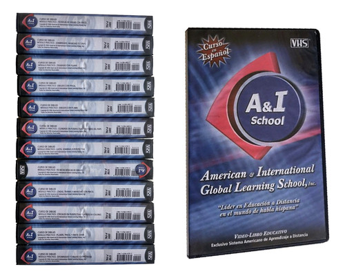 12 Vhs Colección Curso De Dibujo A&i School (sellados)