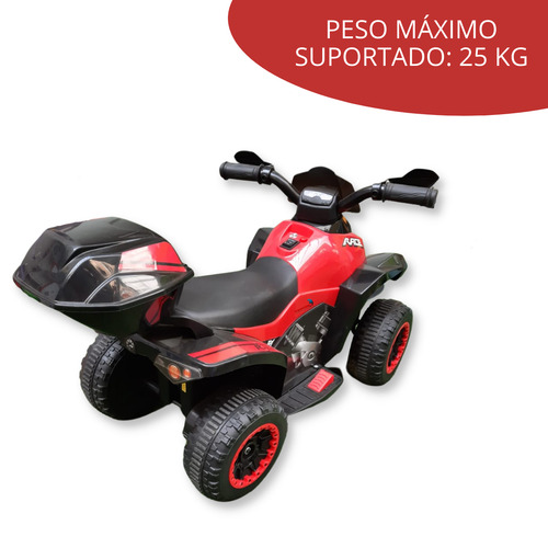 Mini Quadriciclo Elétrico Infantil 6v Vermelho Bw129vm Importway