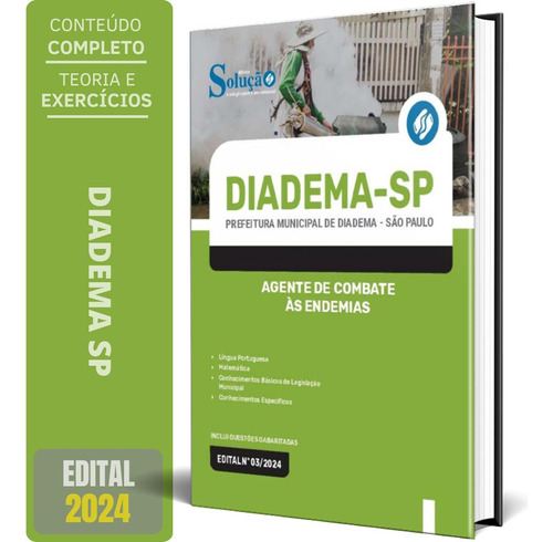 Apostila Prefeitura Diadema Sp 2024 Agente Combate Às