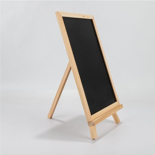 Placa De Quadro Negro De Madeira Com Suporte De Preto