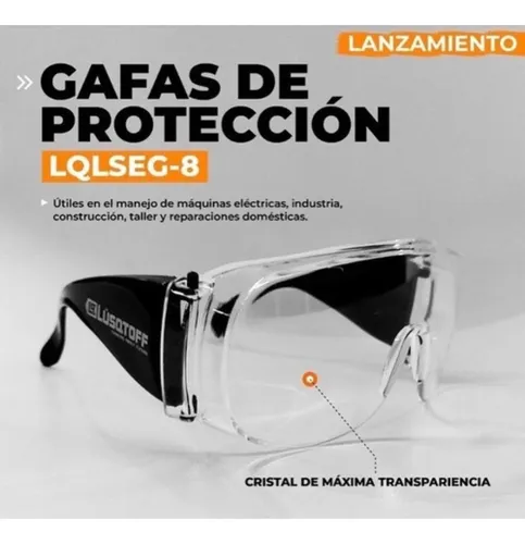 Anteojos Lentes Seguridad Protecci n Gafas Lib 3 In Lusqtoff