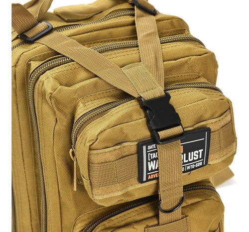 Mochila Tactica Molle Impermeable Camping Viaje Hombre Mujer Color Beige