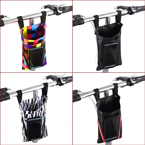 3 Bolsa De Manillar Para Scooter De Bicicleta Soporte Raya