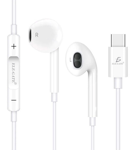 Audifonos Manos Libres Usb Tipo C Ele-gate Ear.20 Cable 1.2m