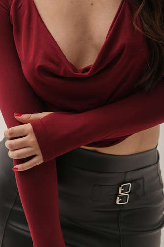 Tops Manga Larga Buche Mujer Naif