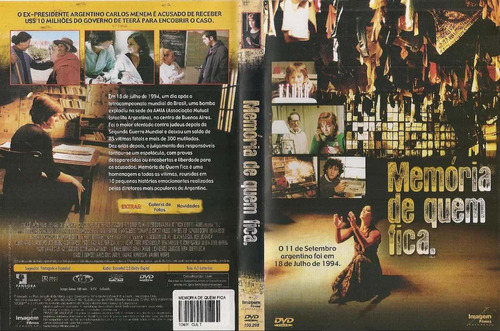 Dvd Memórias De Quem Fica, Drama, Original