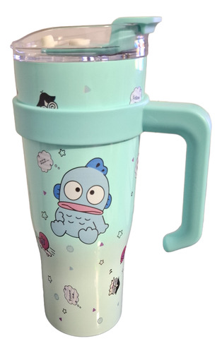 Vaso Termico Animado Sanrio Pochacco Hangyodon Kuromi Aqua Hangyodon