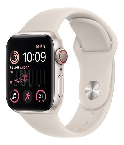 Imagen 1 de 8 de Apple Watch Se (40mm, Gps + Cellular) Color de la caja Blanco Color de la correa Blanco Color del bisel Blanco