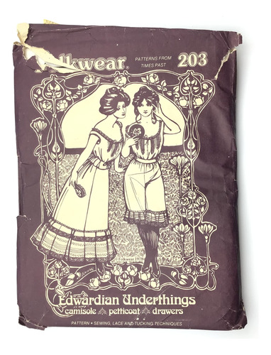 Folkwear # 203 Edwardian Underthings Ropa Interior Camisola.
