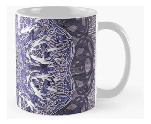 Taza Lila Nouveau Shibori Mandala Calidad Premium