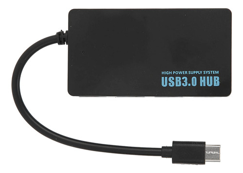 Concentrador Usb 4 Puerto 3.0 5 Gbps Ultra Delgado Tipo C U