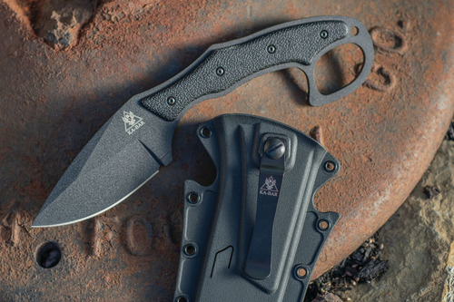 Faca Ka-bar Tdi Pocket Strike 2491 Com Bainha C/ Clipe Kabar Cor Preto