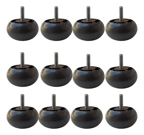 Pés Cama Box Baixo 12 Pçs Gazin, Ortobom, Castor 3 Cm