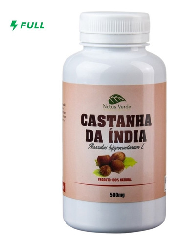 Castanha Da Índia 100 Caps 500mg Dores Nas Pernas E Varizes