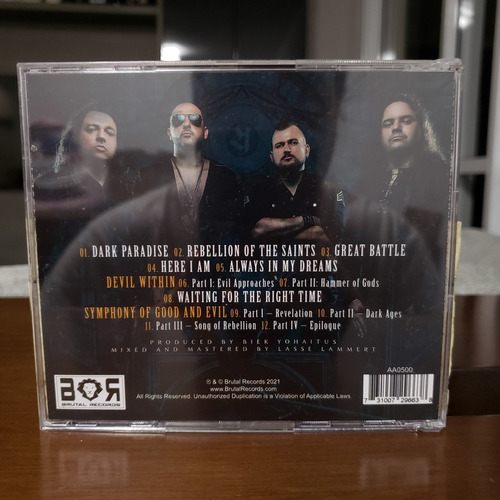 Cd Hevilan Symphony Of Good And Evil Autografado