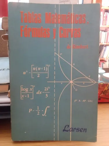comprar Tablas Matemáticas Fórmulas Y Curvas - Rinehart