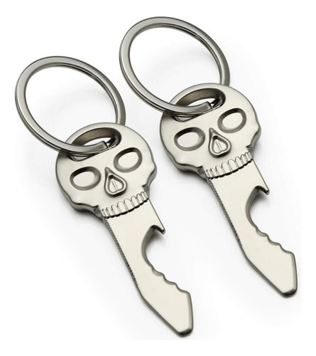 2 Llaveros Con Dije De Cabeza De Calavera, Multifunción, Lla
