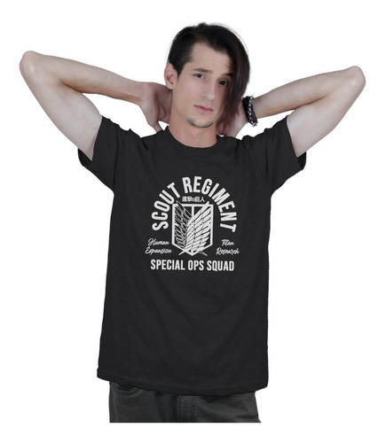 Attack On Titan Scout Legion Special Ops Squad Remera