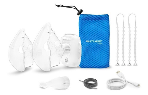 Inalador Multilaser Mesh Air Mask Portátil - Branco
