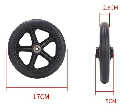 Cx 2 Peças De Acessórios Para Cadeira De Rodas De 7