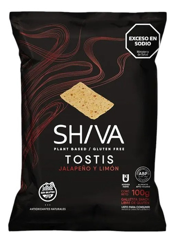 Shiva Tostis Jalapeño Y Limón Shiva Sin Tacc X 100 Gr X12 U.