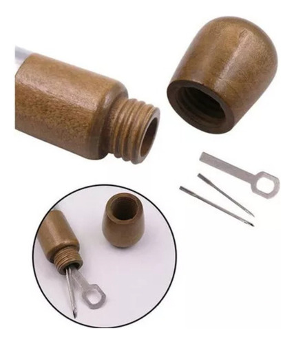 1 X Agulha De Sapato De Couro