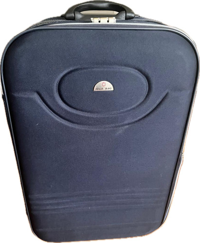 Valija De Viaje Iber Bag Mediana Azul Marino Lisa (Usado)