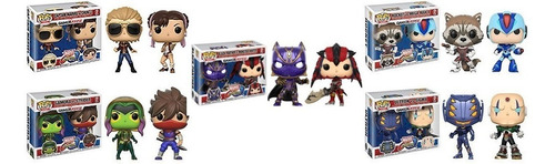 Marvel Vs Capcom 10 Funko Pop 2 Set De 5 2pack Rocket Megam 