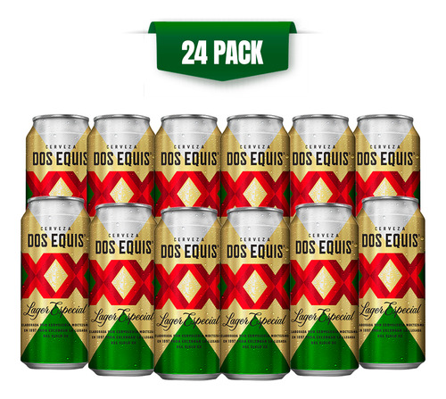 Cerveza Dos Equis Lager 24 Latas De 473ml