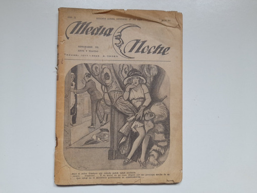 Revista Media Noche Numero 63 Año 1927 Arte Y Teatro