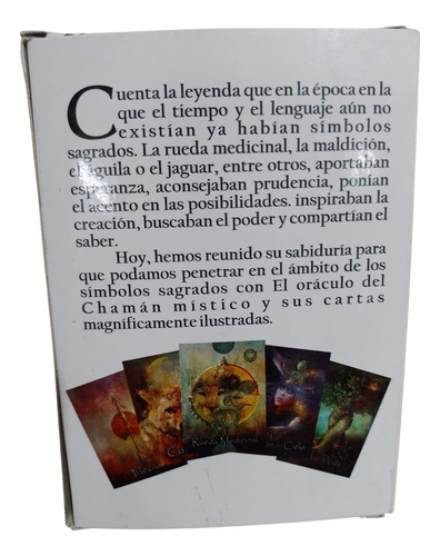 Mazo Cartas Oraculo Chaman Mistico 64 Cartas + Guia