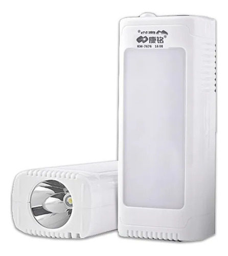 Lampara Luz De Emergencia Recargable Con Cable Usb Blanco