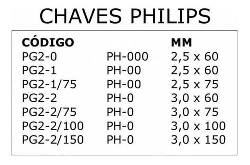 Chaves Philips Piergiacomi Pg2-2/100 Ph0-2,5 X 100 Italiano