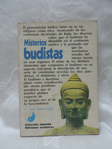 Misterios Budistas  Colección Alquimia  H. Von  Glasenapp