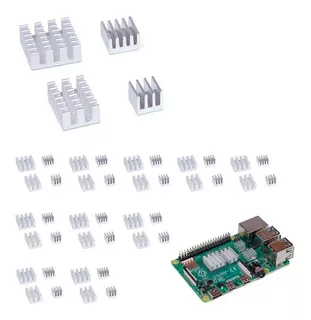 10x Kits De Dissipadores Calor Para Raspberry Pi4 Pi 4 C/ Nf